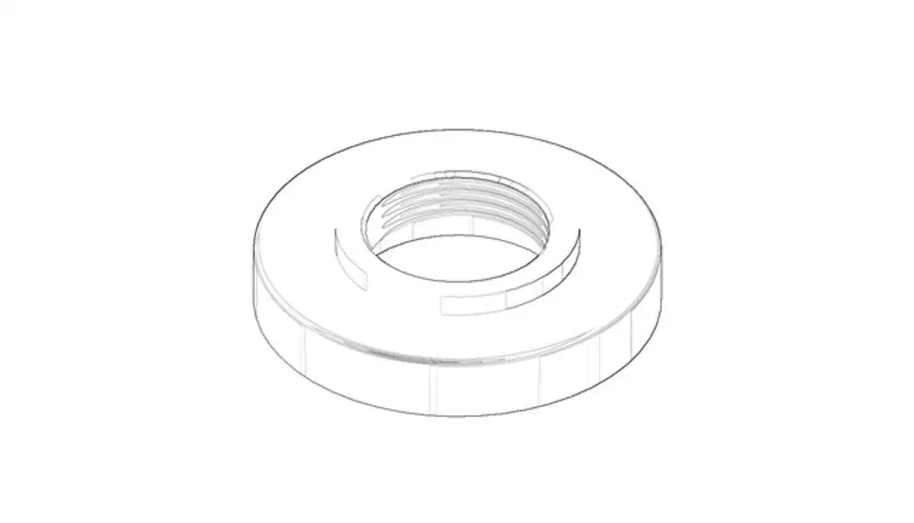 DORNBRACHT Rosette ERSATZTEILE 092787033 D. 55 x 12 mm Dark Platinum gebürstet, 092787033-99 Galeriebild 1